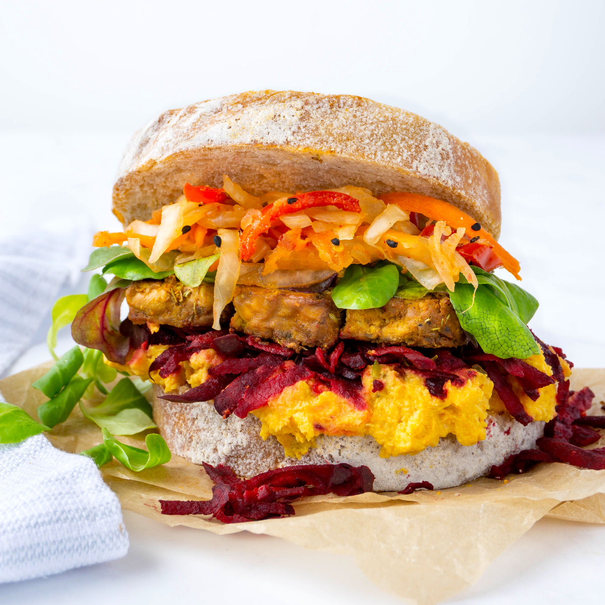 Smoked Tempeh Sandwich – Good Nude Food