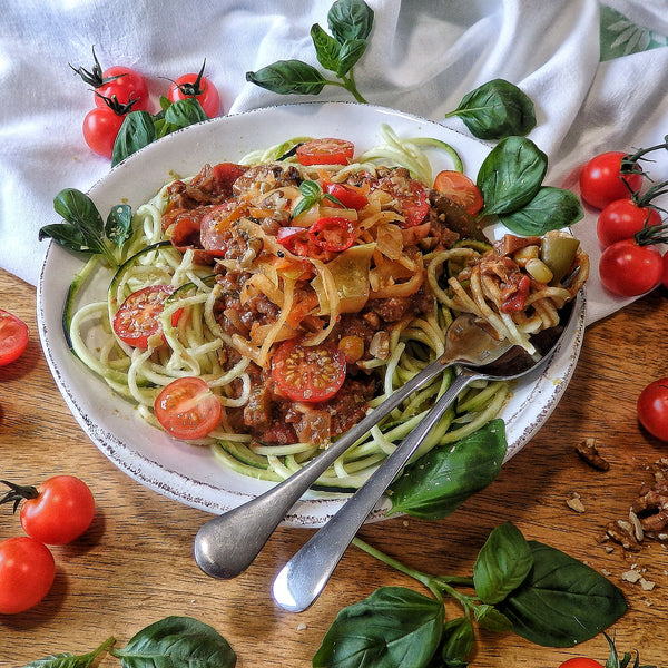 Mushroom Walnut Bolognese