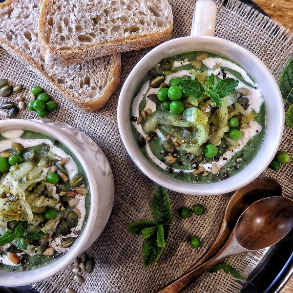 Supergreens, Pea & Mint Soup