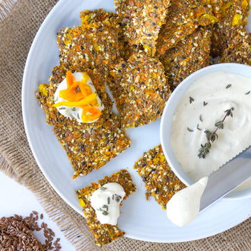 Turmeric & Ginger Dehydrated Crackers