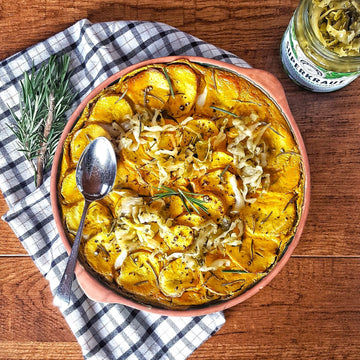 Dauphinoise Potatoes with Apple and Parsnip