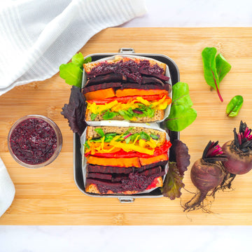 Roasted Veg Rainbow Sandwich