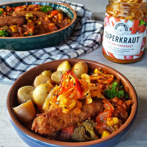Vegan Sausage & Veggie Casserole