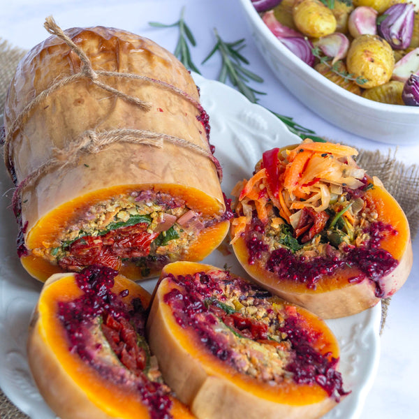 Roasted Stuffed Butternut Squash